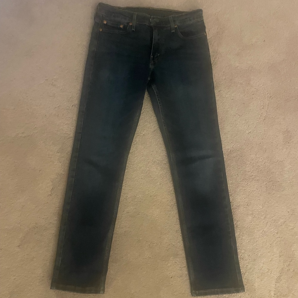 Levi's Dark Blue Straight Jeans